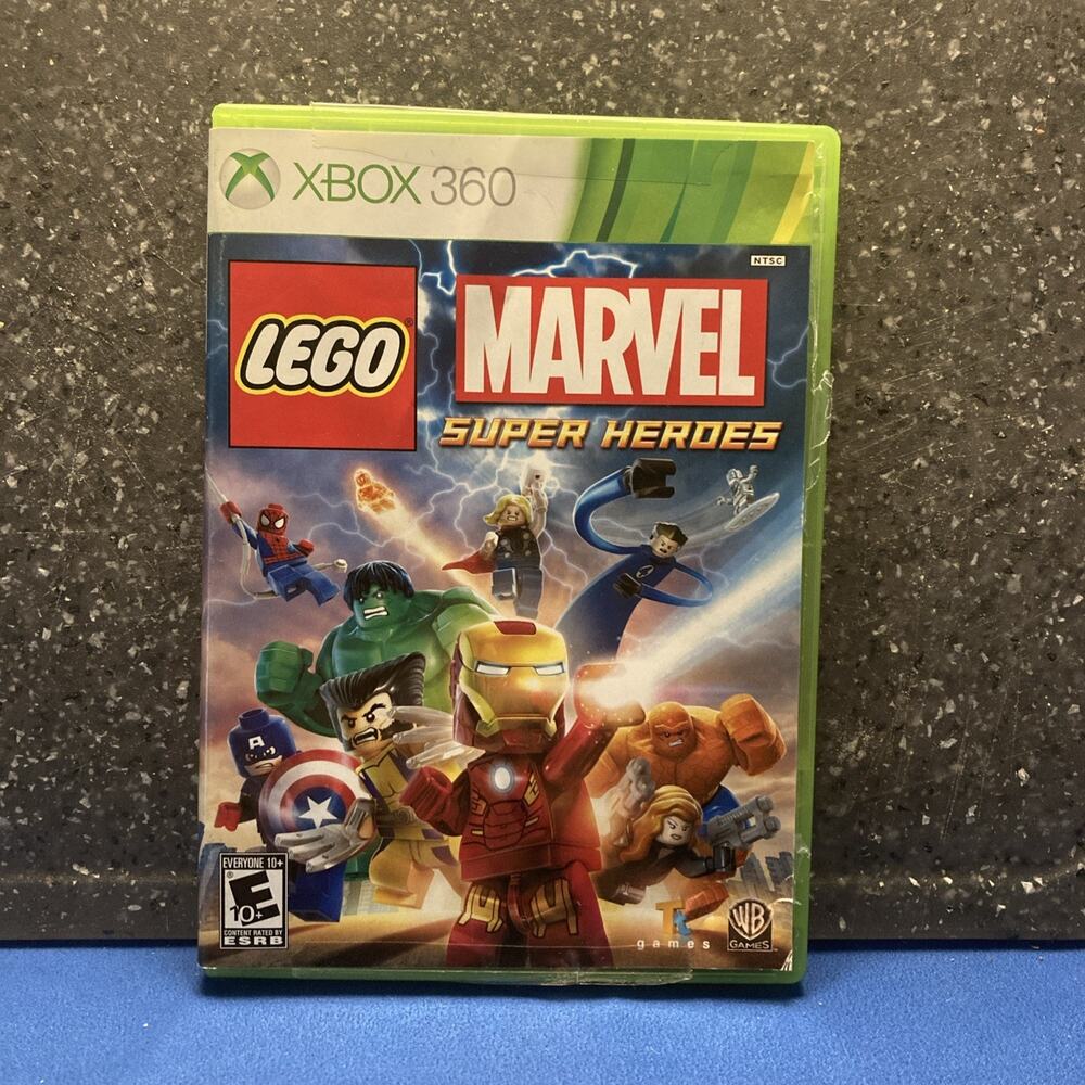 Lego Marvel Super Heroโs Xbox 360 Used With Manual.